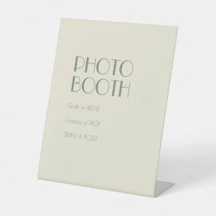 Signe De Table Boho Deco d'automne Cabine photo Mariage de crèm