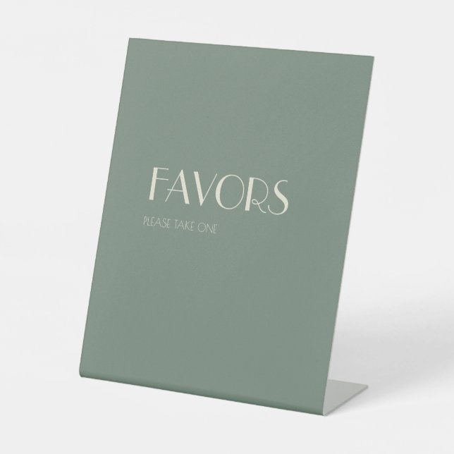 Signe De Table Boho Deco d'automne | Sage Green Wedding Favors (Recto)