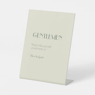 Signe De Table Boho Deco d'automne Salle de bain Cream Gentleme