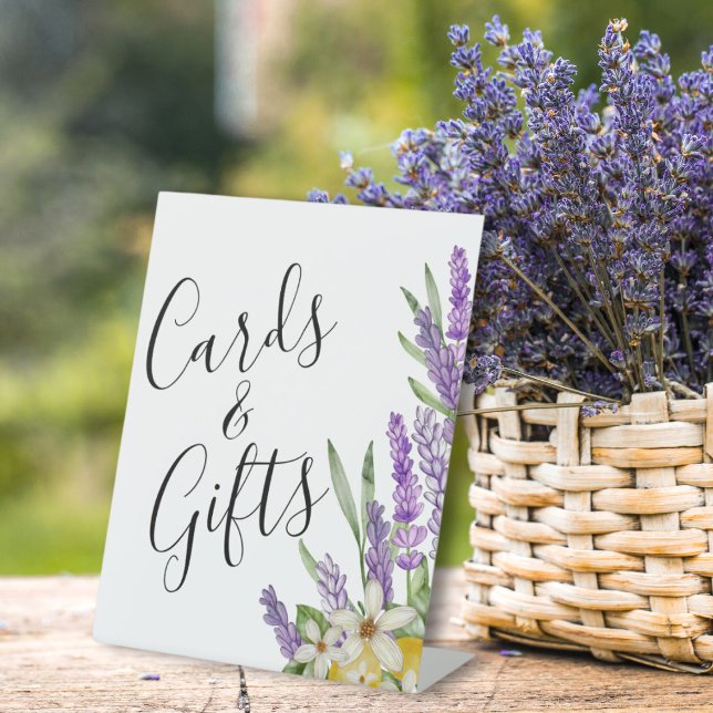 Signe De Table Boho Lemons & Lavender Cartes & Cadeaux Fête des m (Créateur téléchargé)