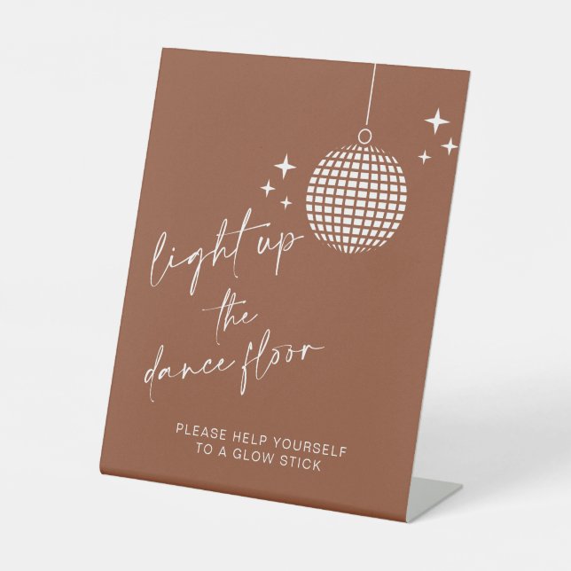 Signe De Table Boho Light Up the Dance Floor | Stick Llow Stick (Recto)