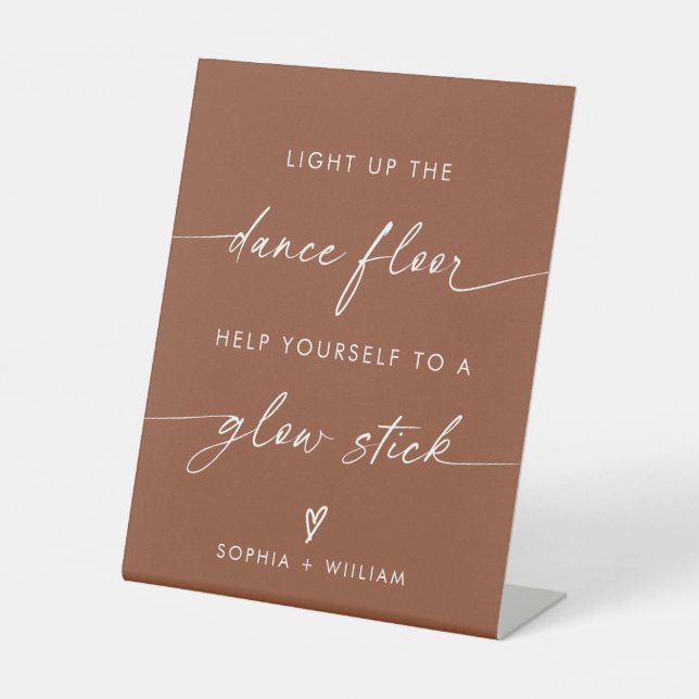 Signe De Table Boho Light Up the Dance Floor | Stick Llow Stick (Recto)