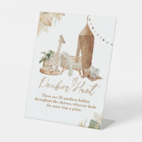 Boho Modern Heart Police Baby shower Pacifique cha