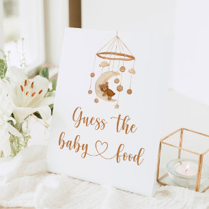 Signe De Table Boho nursery Guess the baby food
