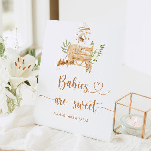 Signe De Table Boho nursery Les bébés sont douces Signal piédesta