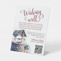 Boho rose Mariage Rose Wishing well QR Code