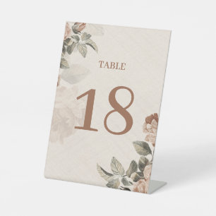 Signe De Table Boho Rustique Terracotta Floral Mariage
