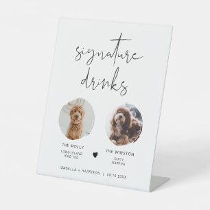 Signe De Table Boisson Signature Moderne Minimaliste 2 Photo Anim