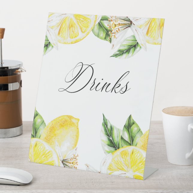 Signe De Table Boissons citron Méditerranée Douche (In SItu)