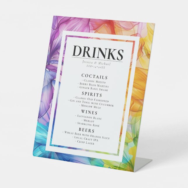 Signe De Table BOISSONS Éthérées (Recto)