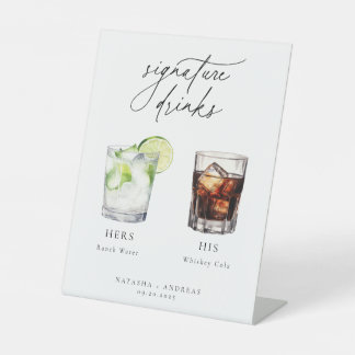 Signe De Table Boissons Signature Cocktails Contemporains