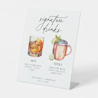 Signe De Table Boissons Signature Cocktails Contemporains