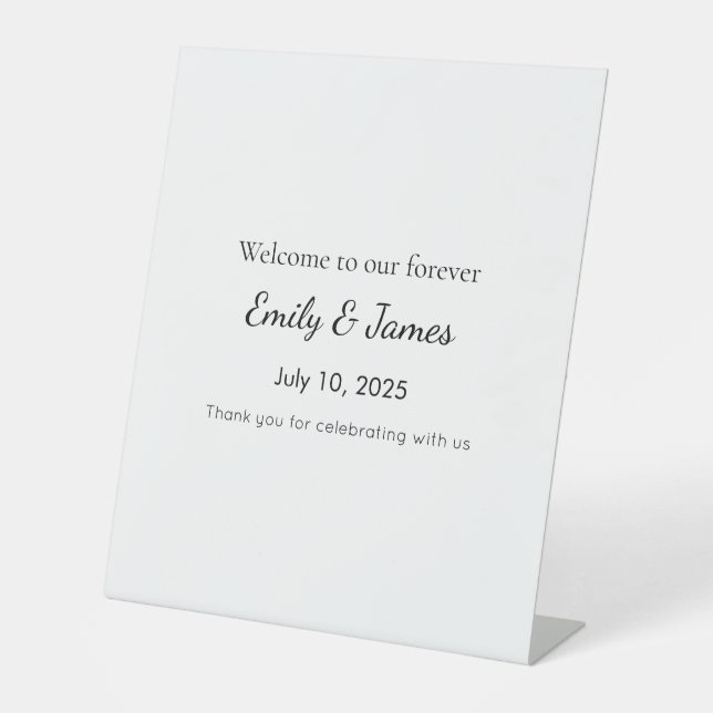 Signe De Table Bold Baby Shower Welcome Sign – Funny Wow Factor (Recto)