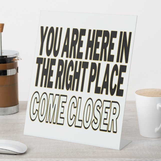 Signe De Table Bold Motivational Text (In SItu)