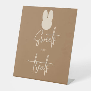 Signe De Table Bonbons et friandises de lapin simples