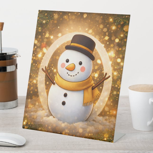 Signe De Table Bonhomme de neige (In SItu)