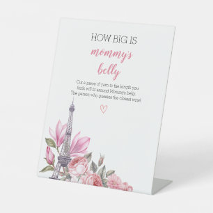 Signe De Table Bonjour Bebe Baby shower Quelle est la taille du v