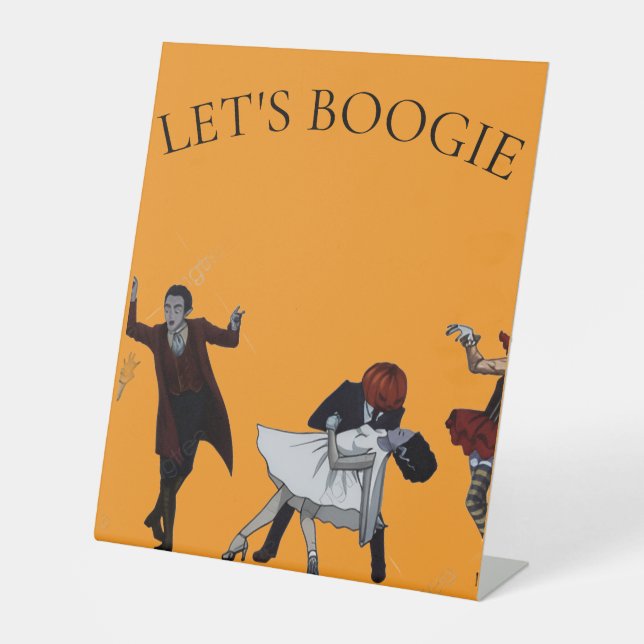 SIGNE DE TABLE BOOGIE HALLOWEEN DECO (Recto)