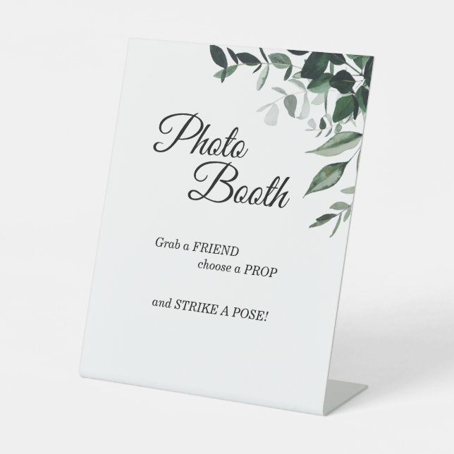 Signe De Table Booth photo Mariage neutre (Recto)