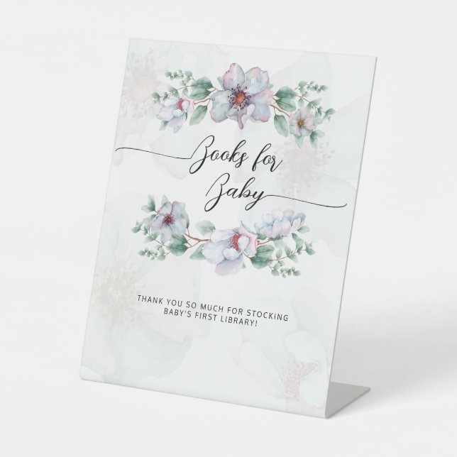 Signe De Table Boucles de fleurs fleur sauvage aquarelle invité (Recto)