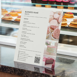 Signe De Table Boulangerie Cupcake Cake Shop Menu Affaires