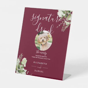 Signe De Table Bourgogne Verdure Mariage Animaux de compagnie Sig