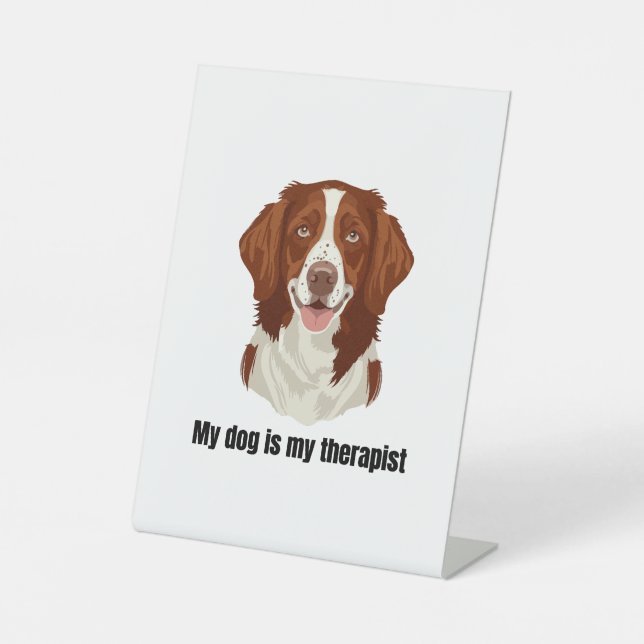 Signe De Table Brittany Spaniel (Recto)
