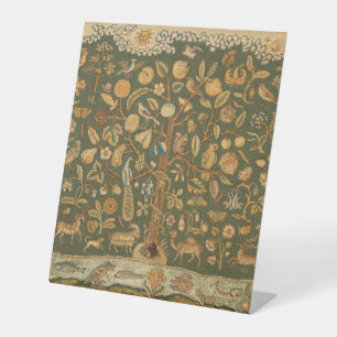 Signe De Table Broderie Anglaise Antique sur Canevas : Arbre de V