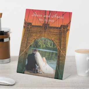 Signe De Table Brooklyn Bridge New York Photo Memories