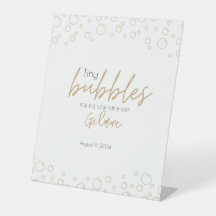 Bubbles Envoyer off Gold et Black Mariage