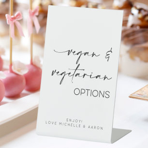 Signe De Table Buffet de Mariage des options végétariennes et vég