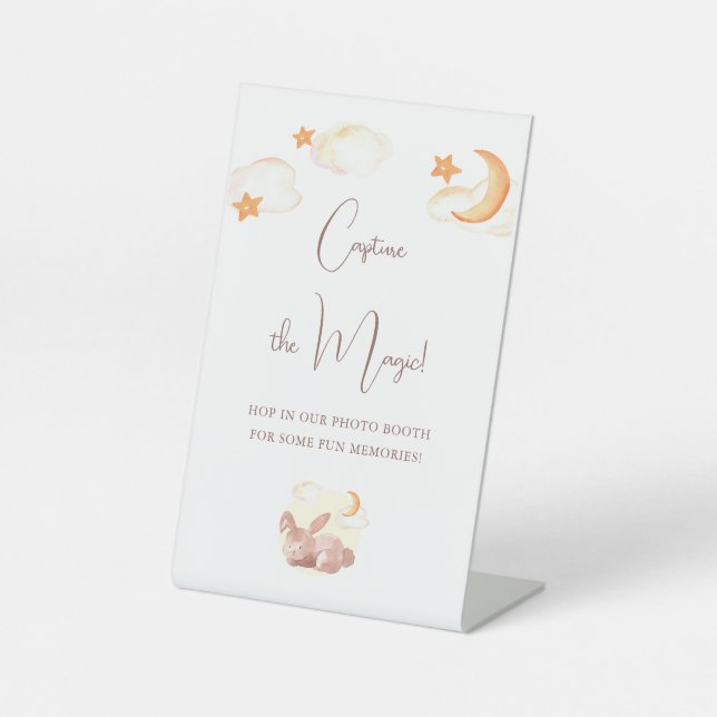 Signe De Table Bunny Dreams Baby shower neutre (Recto)