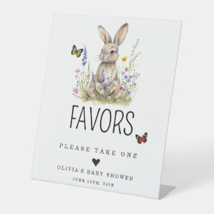 Signe De Table Bunny faveurs Sign
