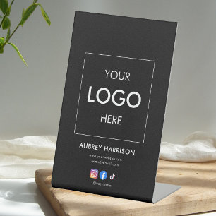 Signe De Table Business Social Media Logo Professionnel