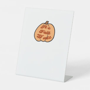 Signe De Table C’est l’automne Y’all Citrouille Cool Vintage