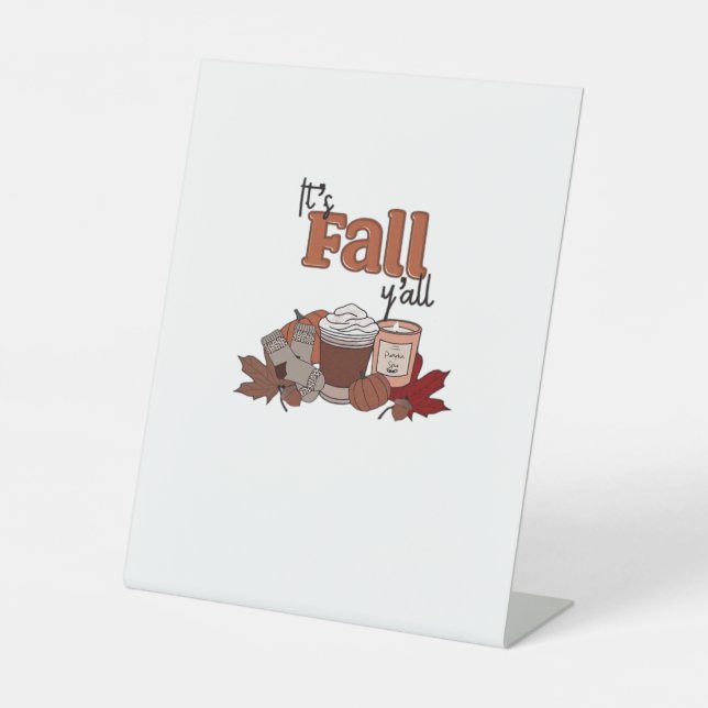 Signe De Table C’est l’automne Y’all esthétique simple (Recto)