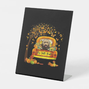 Signe De Table C’est l’automne Y’all Goldendoodle Thanksgiving Ci