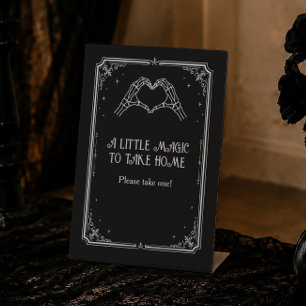Signe De Table Cadeau de fête de mariage gothique Mariée ou mouri