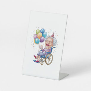 Signe De Table Cadeau drôle d'anniversaire pour grand-mère âgée p
