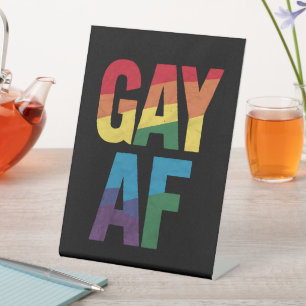 Signe De Table Cadeau gay AF Fierté LGBT Fierté Mois de la fierté