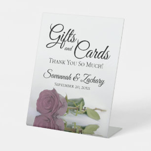 Signe De Table Cadeaux & Cartes Dusty Mauve Rose Merci
