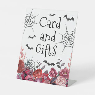 Signe De Table Cadeaux de la carte Halloween Black Bats