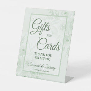 Signe De Table Cadeaux de Mariage & Cartes Merci Sauge Verte Pivo
