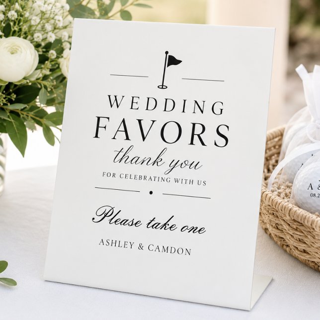 Signe De Table Cadeaux de mariage de golf, prenez-en un (Créateur téléchargé)