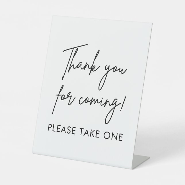 Signe De Table Cadeaux de Mariage, Prenez-en un (Recto)