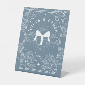 Signe De Table Cadeaux et cartes Baby shower Tarot Bleu