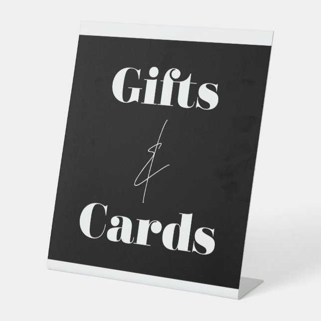 Signe De Table Cadeaux et Cartes d'Anniversaire Écriture Élégante (Recto)