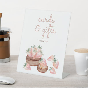 Signe De Table Cadeaux et Cartes de Baby Shower Fille aux Baies D