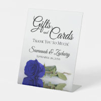 Cadeaux et cartes Merci Rose Royal Bleu ou Cobalt