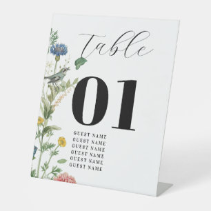 Signe De Table Cadre Fleur sauvage Secret Garden